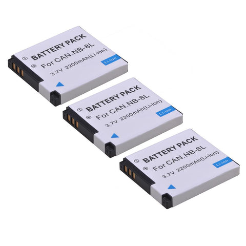 2200mAh NB-8L NB8L 8L Li-ion Battery For Canon PowerShot A3300 A3200 A3100 A3000 -CE00276-Veeddydropshipping