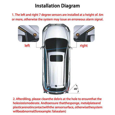 Car Blind Spot Detection BSD Warning Light Blind Spot Monitoringsystem-AM00144-Veeddydropshipping