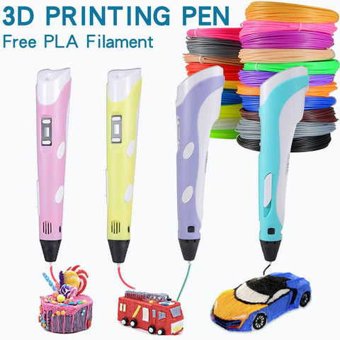 3D Drawing Printing Pen with LCD Screen-CO01233-Veeddydropshipping