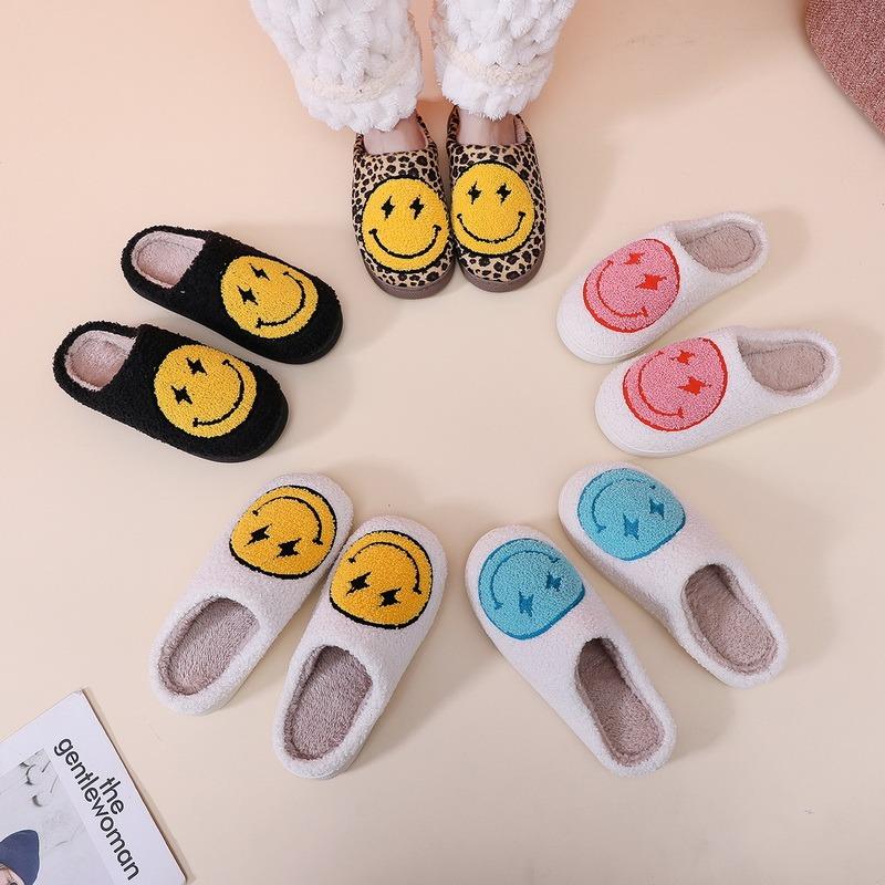 Fleece Cotton Shoes Winter Short Plush Slippers Couple-BS01225-Veeddydropshipping