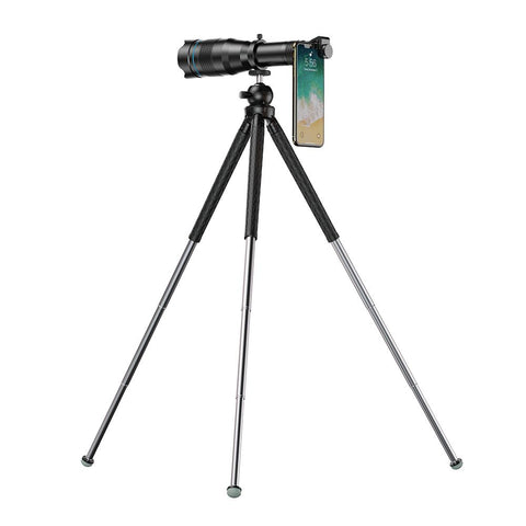 Telephoto Lens 60X for Mobile Smart Phone Black with Stand High-PA01279-Veeddydropshipping