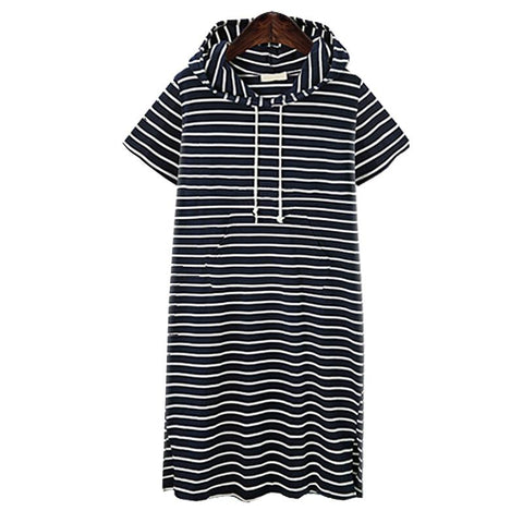 Women Summer Casual Striped Maternity Dresses Clothes Short Sleeve Knee-TB00578-Veeddydropshipping