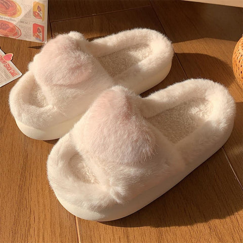 Cotton Slippers Fashion Home Bedroom Warm Love Plush-BS01113-Veeddydropshipping