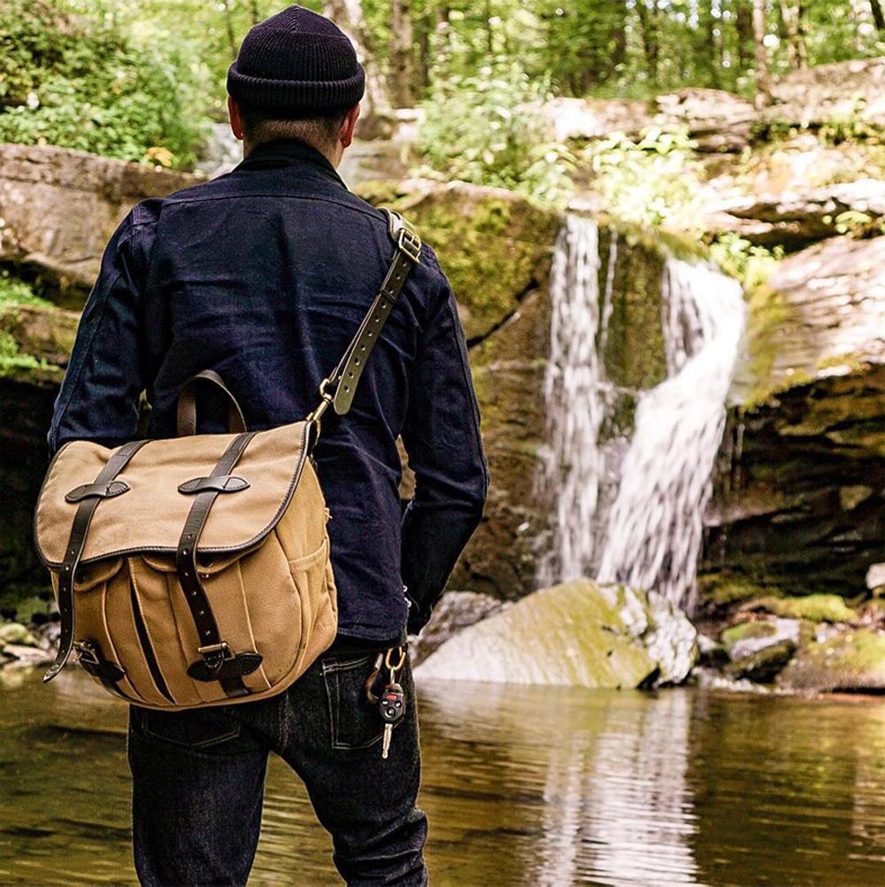 American Oil Wax Canvas &amp; Vegetable Tanned Cowhide Size-BS00485-Veeddydropshipping