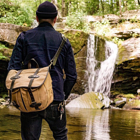American Oil Wax Canvas &amp; Vegetable Tanned Cowhide Size-BS00485-Veeddydropshipping