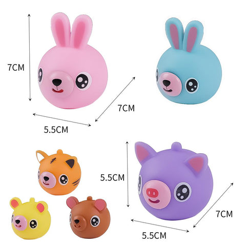 Funny Talking Animal Pinch Press Ball Tongue Out Stress Reliever Toys for Kids-TB01528-Veeddydropshipping