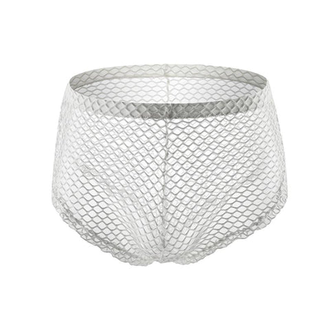 Underwear Side Split Boxer Mesh Underpants Hollow Shorts See-MF01621-Veeddydropshipping