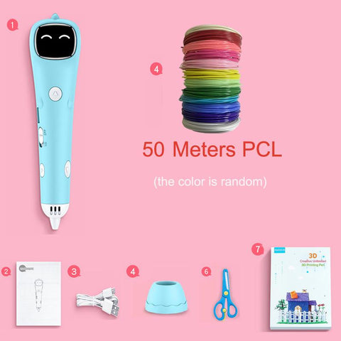 Wireless 3D Printing Pen Voice Prompt USB RechargeableCO01253-Veeddydropshipping