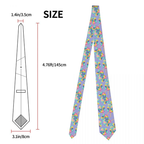 Spiral Necktie Unisex Polyester Neck Tie-WF01219-Veeddydropshipping