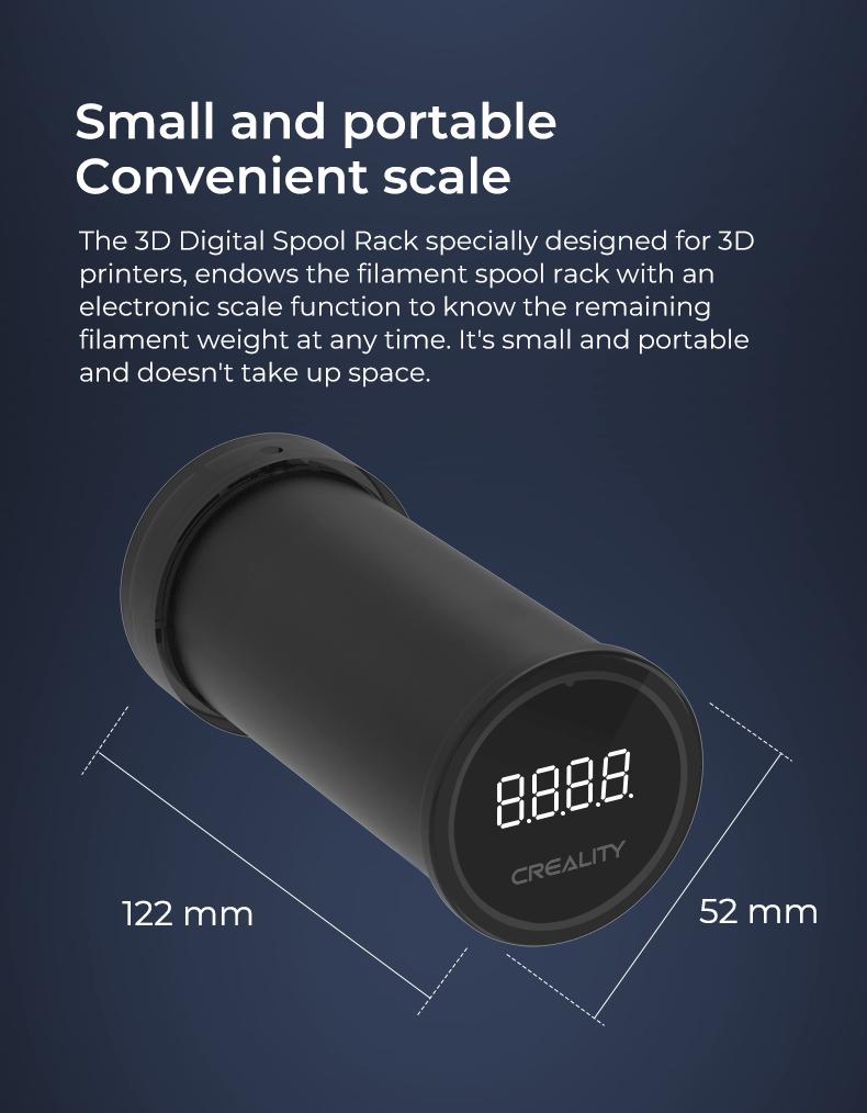 3D Digital Spool Rack Accurate Weighing Smooth Filament Feeding HD Display Wide Adaptability -Veeddydropshipping