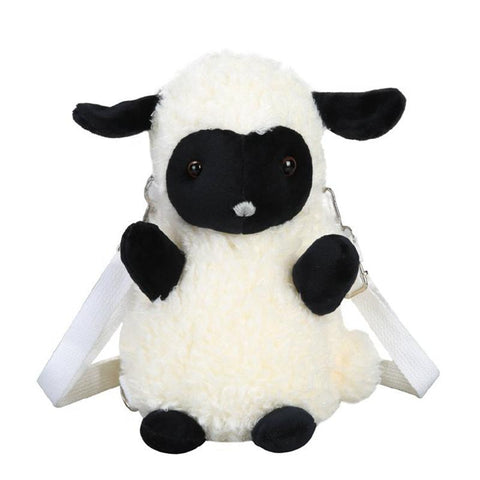 Stuffed Animal Crossbody Bags Women Fashion Winter Soft Purse-BS00165-Veeddydropshipping