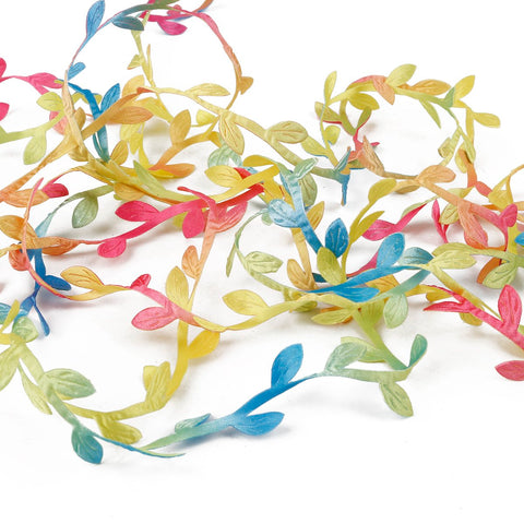 Embroidery Leaves Ribbons Trims Flower For Sewing-HA00188-Veeddydropshipping