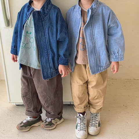 Children Denim Jacket Boys Girls Autumn Clothes-Veeddydropshipping