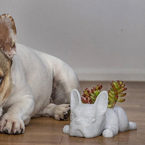 The Puppy Statue Planter Decoration-HA00251-Veeddydropshipping
