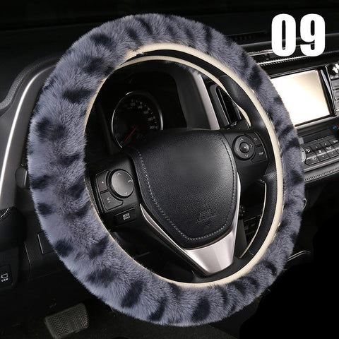 Cover Fur Imitation Rabbit Hair Soft Plush Gear Handbrake-AM01407-Veeddydropshipping