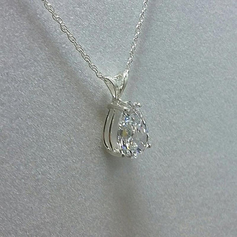 Water Drop Cubic Zirconia Crystal Women Necklace Simple -JW01344--Veeddydropshipping
