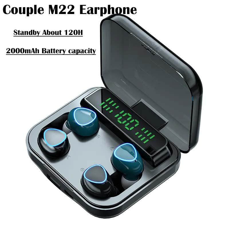 Wireless Bluetooth Touch Headphones with Couple Earbuds-Veeddydropshipping