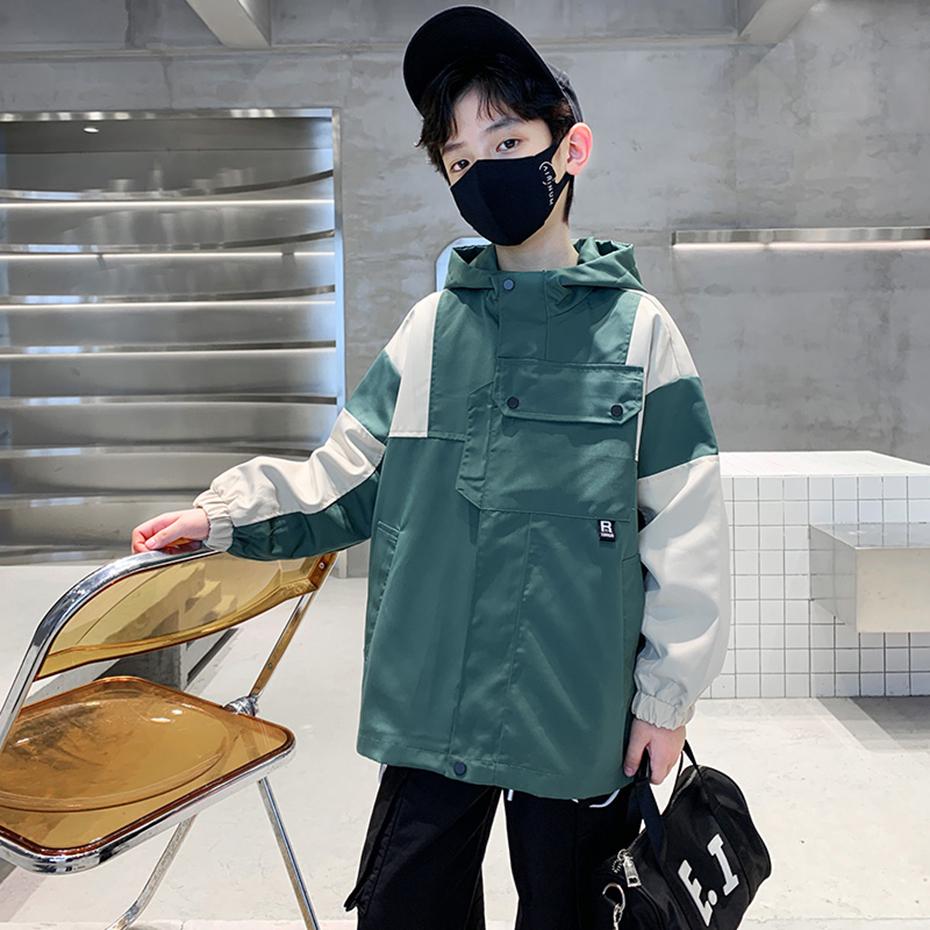 Boys Jacket Outerwear Patchwork Kids Coats-Veeddydropshipping