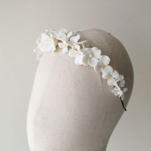 Freshwater Pearls  Flower Wedding Women Hair Jewelry -JW00517-Veeddydropshipping