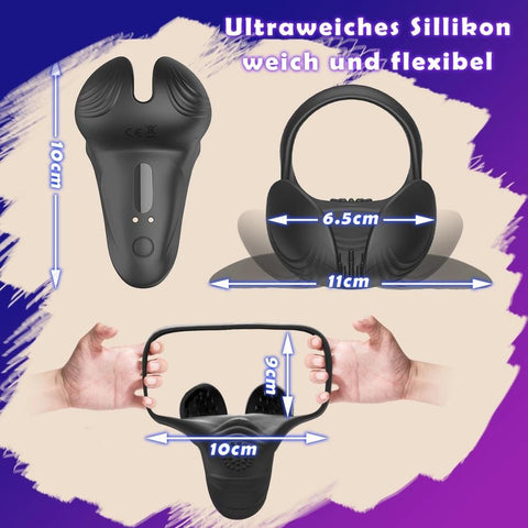 Male Testicle Scrotum Stimulator Vibrator Penis Cock Rings Delay Ejaculation -BH01173-Veeddydropshipping