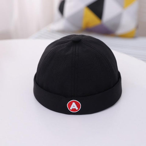 Brimless Hat embroidery letters girl Beanie Hats Cotton-MF00964-Veeddydropshipping