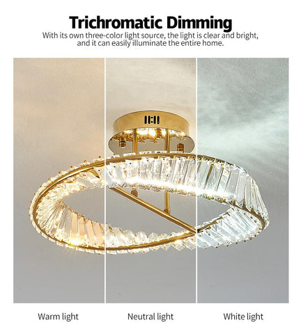 Luxury Crystal Ceiling Lamps Stainless LED-TI00278-Veeddydropshipping