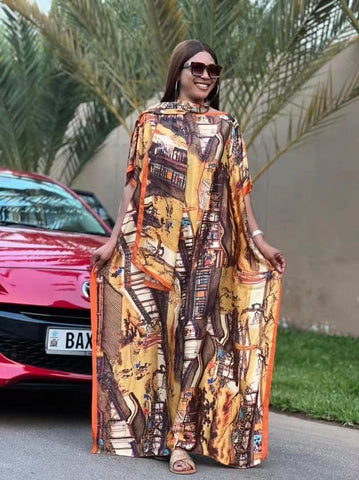 Fashion Dashiki Women Long Dress-WF01534-Veeddydropshipping