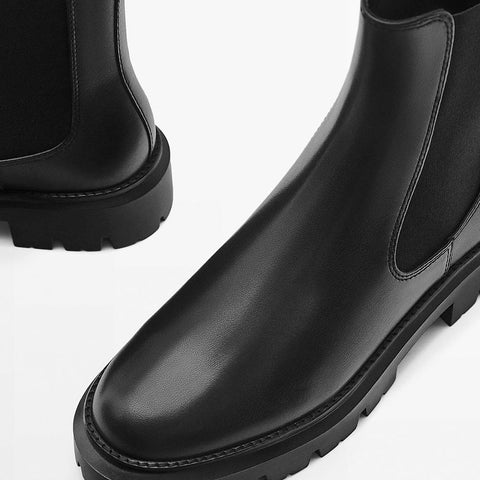 Platform Women Genuine Leather Leather Round Toe-BS00949-Veeddydropshipping