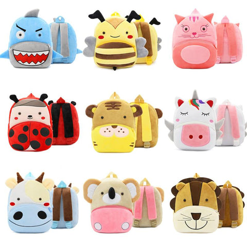 27 Styles Fashion New Children SchoolBags Plush Cartoon Toy Baby-TB00018-Veeddydropshipping