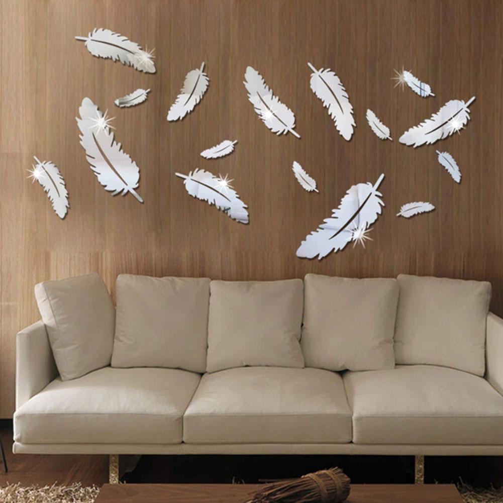 Self-adhesive Mirror Sticker Acrylic Wall Paper DIY 3D-HA00231-Veeddydropshipping