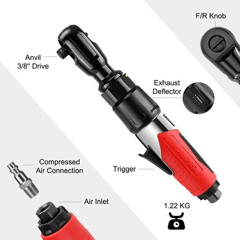 Air  Pneumatic Ratchet Wrench Professional Tools-TI00022-Veeddydropshipping