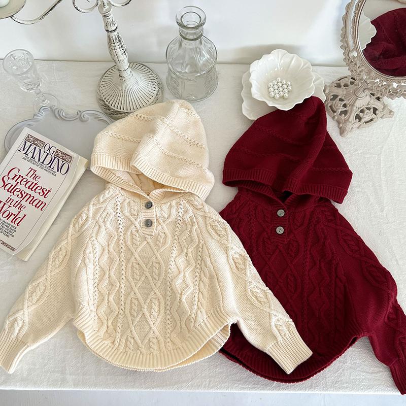 New Spring Autumn Infant Baby Girls Sweaters Boys Coat Hooded-Veeddydropshipping-1