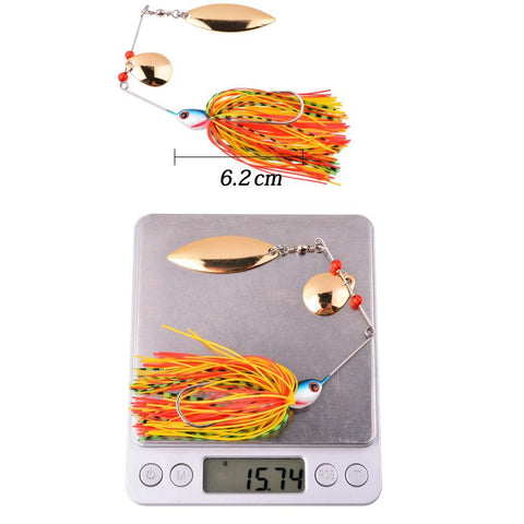 1pcs Spinner Bait 10G 16G 17G Metal Lure Hard Fishing Lure Spinner Lure Spinnerbait -OS00394-Veeddydropshipping