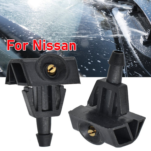 2Pcs Car Front Windshield Washer Wiper Water Spray Nozzle For Nissan-AM00210-Veeddydropshipping