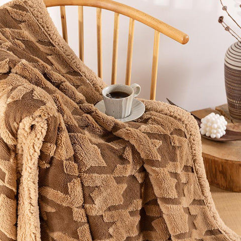 Plaid Throw Blanket Beds Nap Sofa Cover-HA00432-Veeddydropshipping