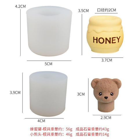 Korea teddy bear scented candle plaster-HA01213-Veeddydropshipping