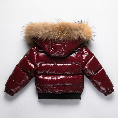 2023 Winter Down Jacket For Girl Real Fur Waterproof Shiny-TB01192-Veeddydropshipping