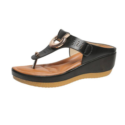 Wedge Platform Sandals Outdoor Casual Open-Toed Shoes-BS01143-Veeddydropshipping