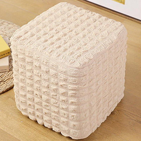 Bubble Lattice Dustproof Solid Color Sofa Stool Cover-HA00547-Veeddydropshipping