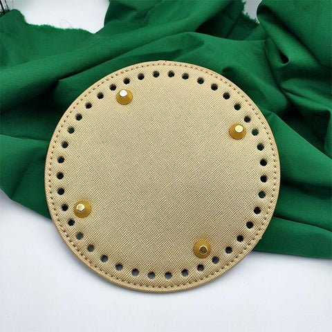 Pu leather Bag accessories Handmade Bottom With Holes-BS00772-Veeddydropshipping