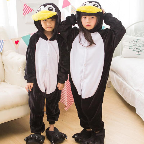 Animal Panda Pajamas Boy Girl Unicorn Winter Christmas Dinosaur Kids-TB01040-Veeddydropshipping