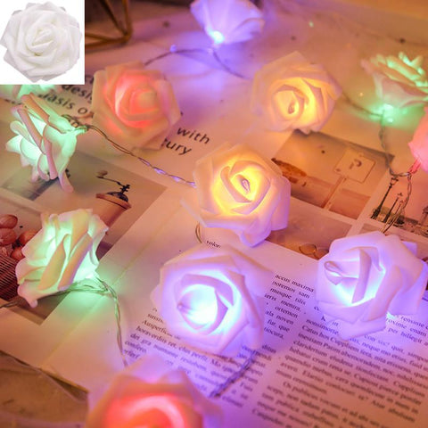 3m 20leds Rose LED Flower Fairy String Lights Garland Christmas-TI00933-Veeddydropshipping