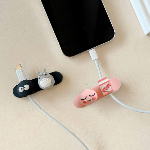 Universal Cartoon Magnetic Desk Phone USB Cable Organizer Wire Earphone Line Cord Protector-PA00879-Veeddydropshipping