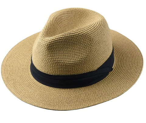 Wide Brim Straw Hat Man Summer Sun Cap Plus-MF01036-Veeddydropshipping