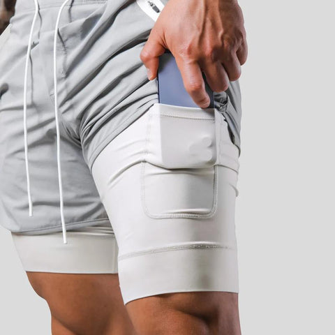 2023 New Street Fashion Shorts  In1 Double Layer Quick Dry Sports -OS00956-Veeddydropshipping