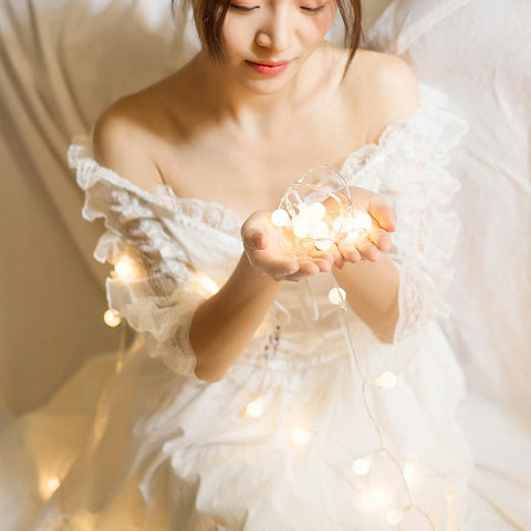 1.5M 3M 6M 10M  Crystal Ball Garland String Lights Flash Indoor Holiday-TI00915-Veeddydropshipping