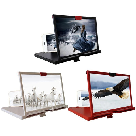J60A 3D Mobile Phone Screen Magnifier Amplifying Stand Movie Portable Foldable-PA00726-Veeddydropshipping