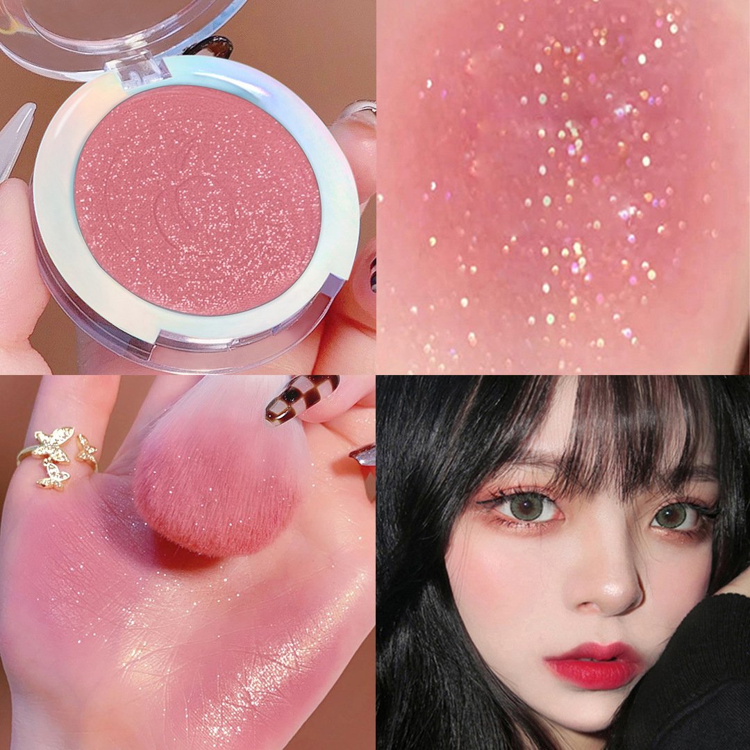 Shimmer Blush Powder Palette Cheek Rouge Makeup-BH00719-Veeddydropshipping