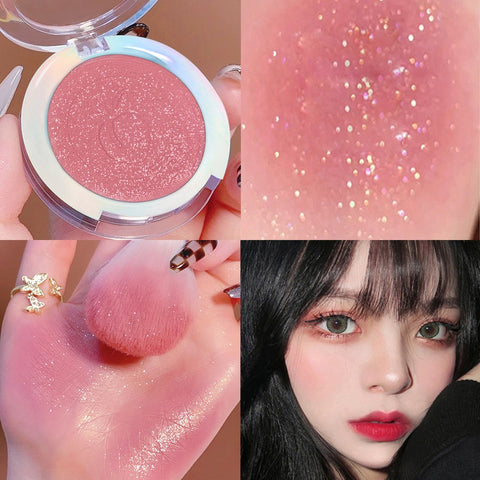 Shimmer Blush Powder Palette Cheek Rouge Makeup-BH00719-Veeddydropshipping