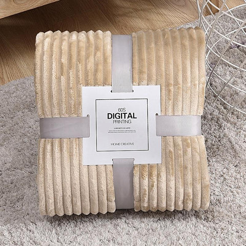 Warm Bed Cover Flannel Fleece Sofa Blankets-HA00445-Veeddydropshipping